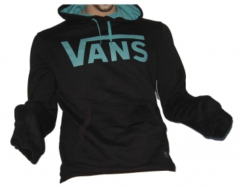 Vans Kapuzen Sweatshirt/Hoodie Black/Agate Green