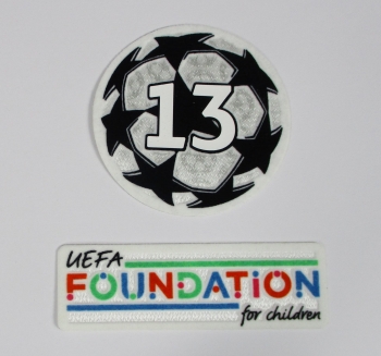 UEFA Champions League Logo Flock Foundation Set Badge of Honour 13 2021-22