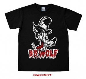 B.B. Wolf Disney T-Shirt Easy Fit Schwarz