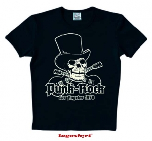 Punk Rock LA 1978 T-Shirt Slim Fit Black