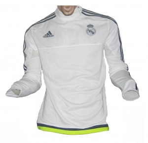 Real Madrid Trainingstop Sweatshirt White 2015/16 Adidas